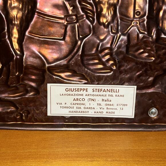 RARE Vintage 7 Dwarfs Handmade Copper Dish Towel Key Hook Rack Cottage Decor - Picture 5 of 5